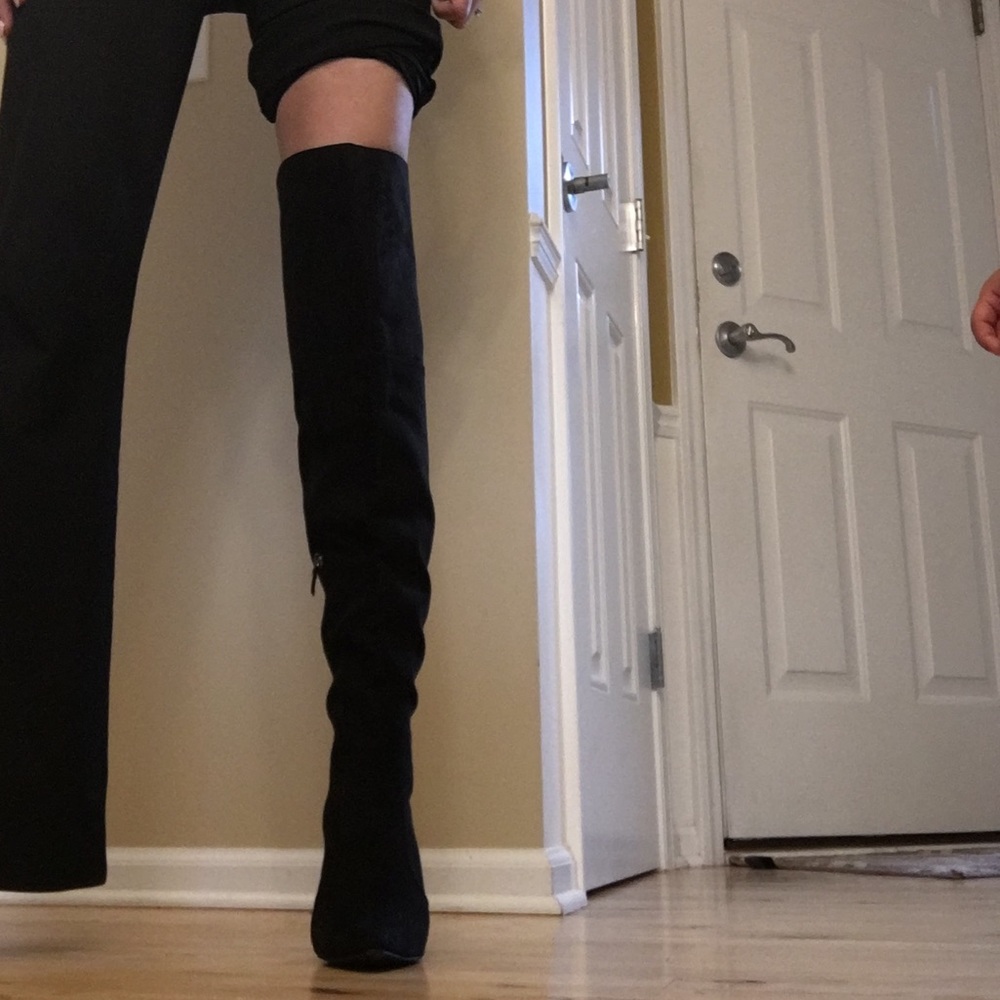 Brand new black over knee boots size 8.5 - Picture 7 of 8