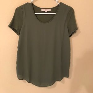 Loft dressy front tee