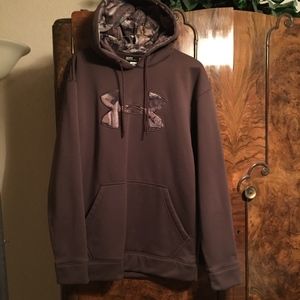 Brown and Camouflage Under Armour Hoodie