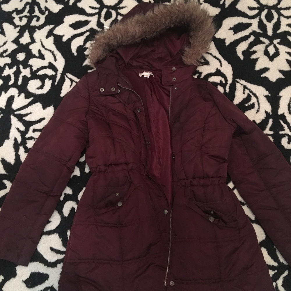 Maroon winter coat