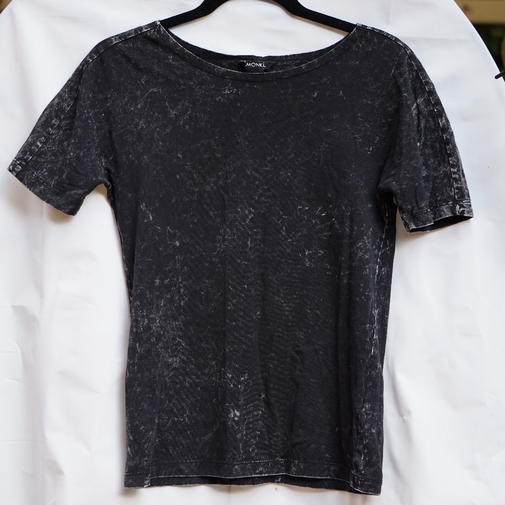 Monki black grayish like jeans style tee