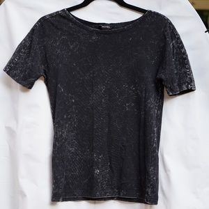 Monki black grayish like jeans style tee