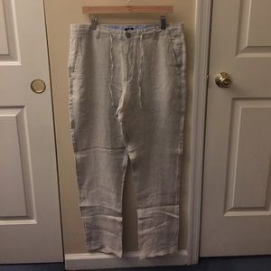 Light tan linen leisure pants, NEVER WORN!!!