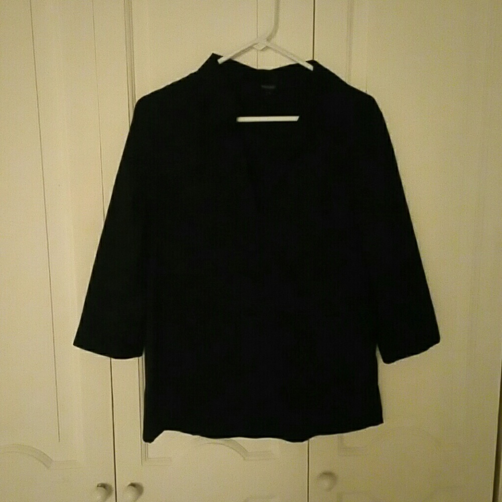 Perfect Black Button Down.