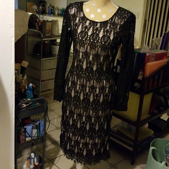 Little Black Lacey Dress - Picture 2 of 7