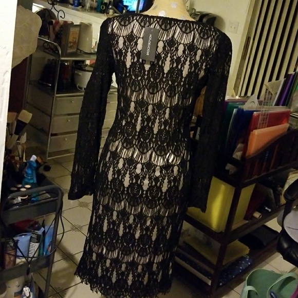 Little Black Lacey Dress - Picture 4 of 7