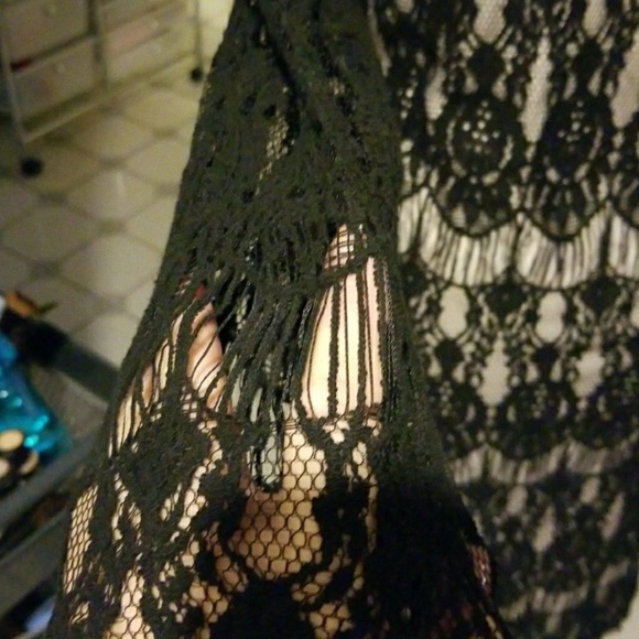 Little Black Lacey Dress - Picture 5 of 7