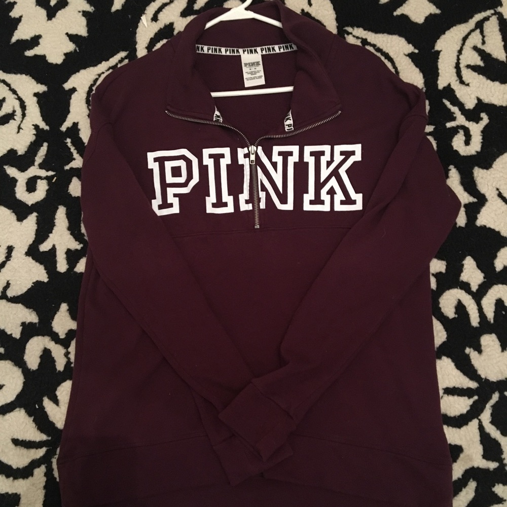 Maroon Victoria secret quarter zip