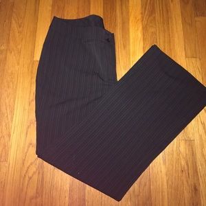 Black trousers New York and Company light stripes