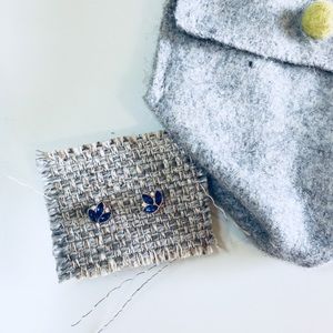 Anthropologie Blue and White Studs Anthropologie Blue and White Studs