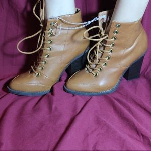 Brown booties