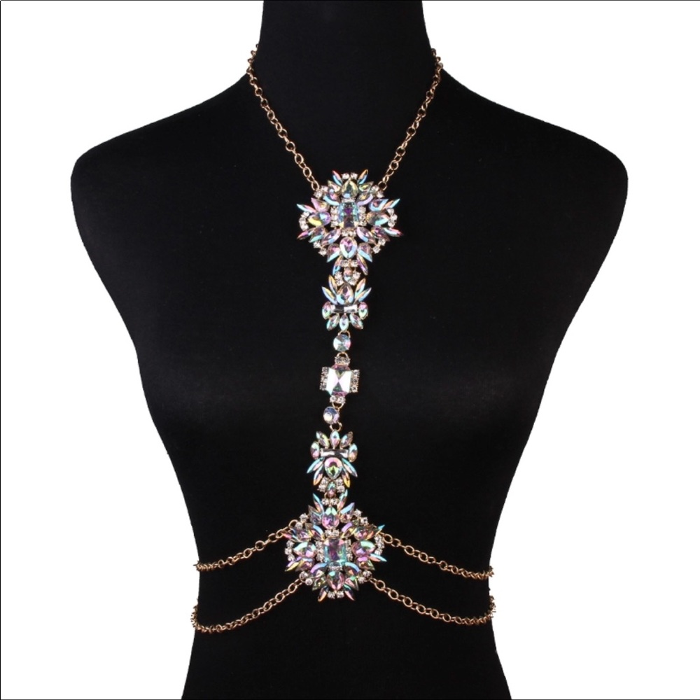 ✨New✨Boho Crystal Statement necklace - Picture 7 of 8