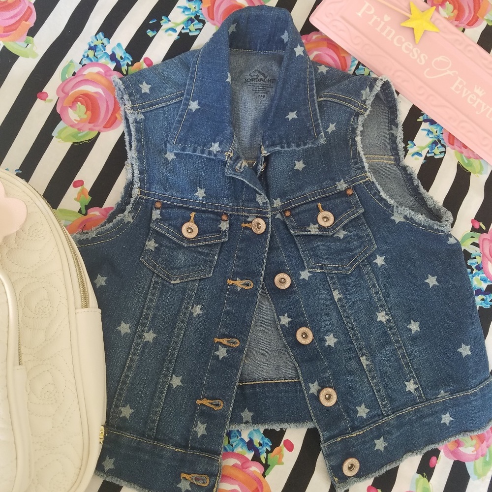 Jordache Denim sleeveless jacket