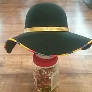 Floppy hand beaded hat