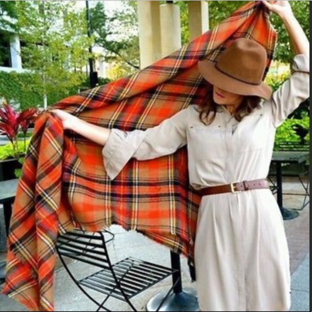 New Arriving🛍Tartan Plaid Oversized Blanket Scarf