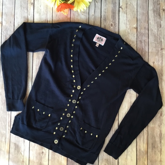 Juicy Couture Other - Girls Blue Juicy Couture Jeweled Cardigan