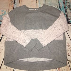 Gray and Lace sweater Gray and Lace sweater