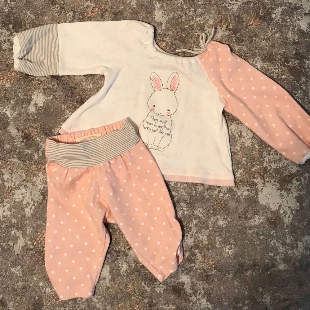9 month baby girl bunny set