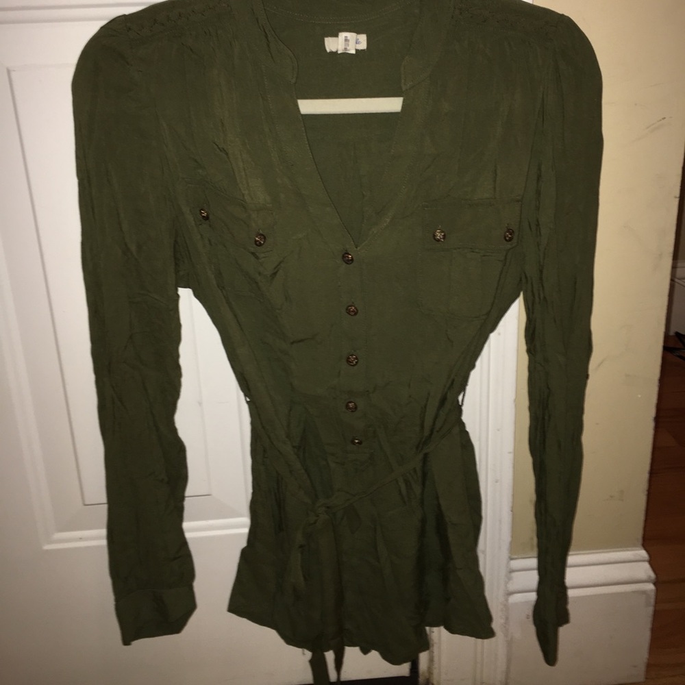 Women’s Army Green Blouse