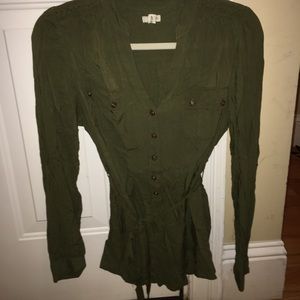 Women’s Army Green Blouse