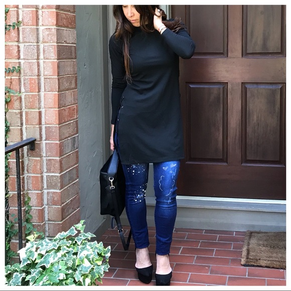 ✨LAST ONE ✨Paris lace up sides tunic - Picture 6 of 7