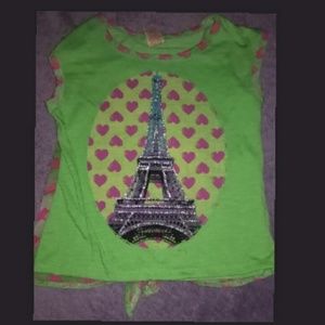 💠3@$15!💠 Girls Top w/ Eiffel Tower Print