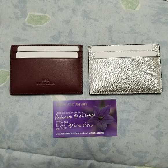 NWT Coach card cases in heart or star - Picture 2 of 4