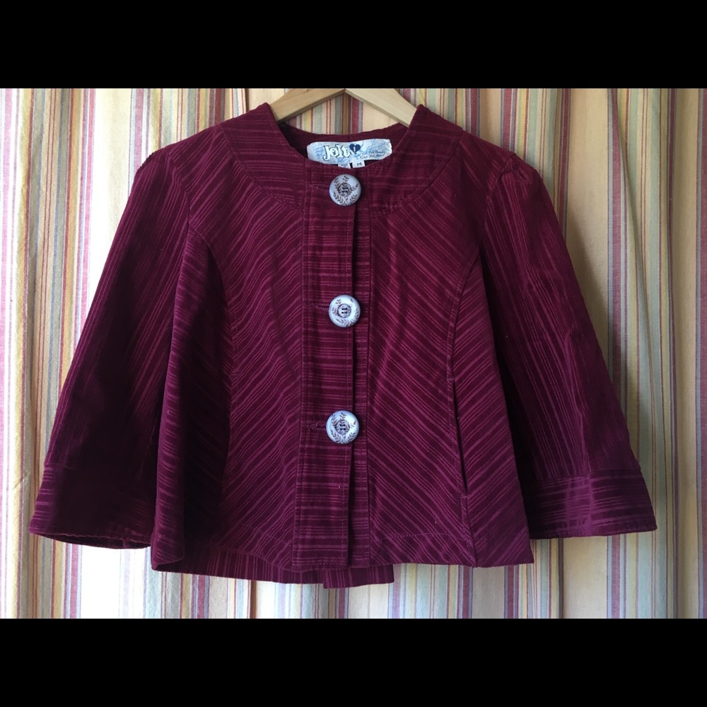 Jolt Corduroy Crop Jacket