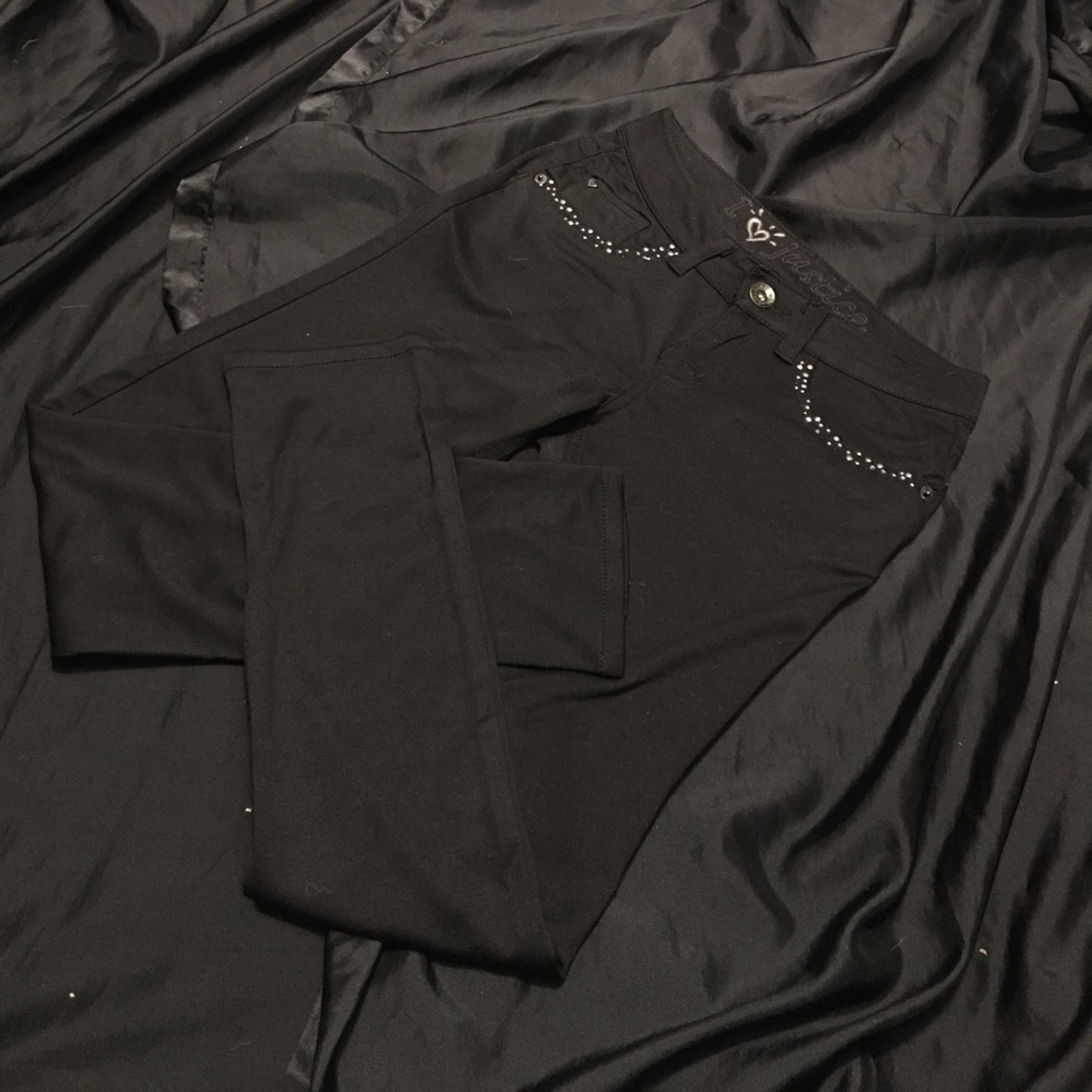 Black Jeweled Pants