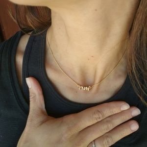 Kate Spade gold Mrs. necklace