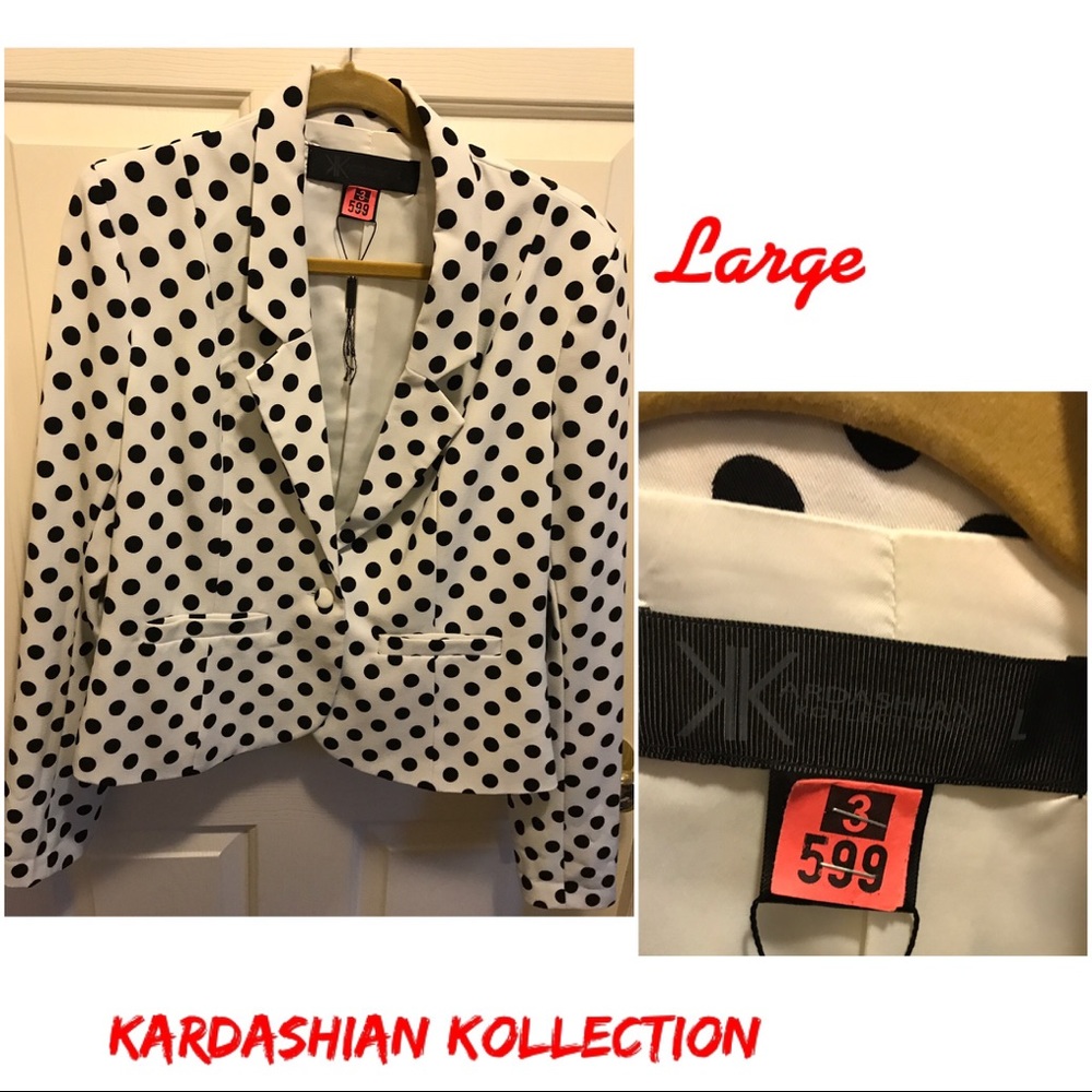 Kardashian Polka Dot Blazer