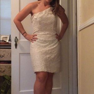 Lace One Shoulder Dress