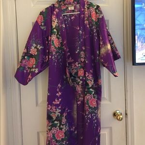 Traditional Japanese Purple Kimono