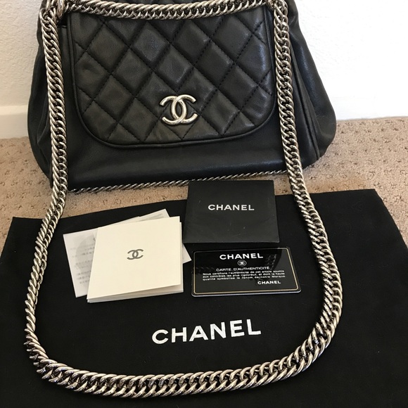 Authentic Chanel Accordion Flap Bag - Picture 6 of 9