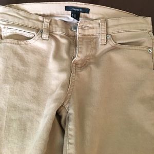 Forever 21 khaki skinny pants
