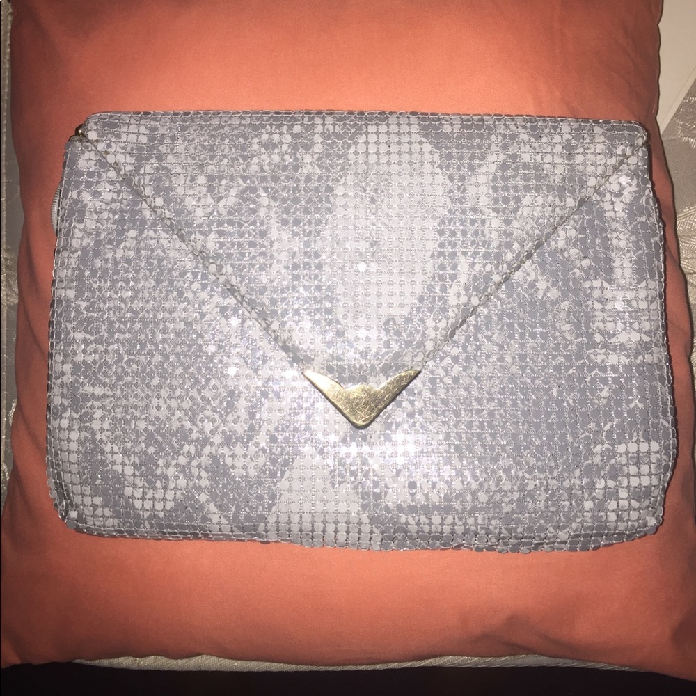 Vintage snakeskin clutch
