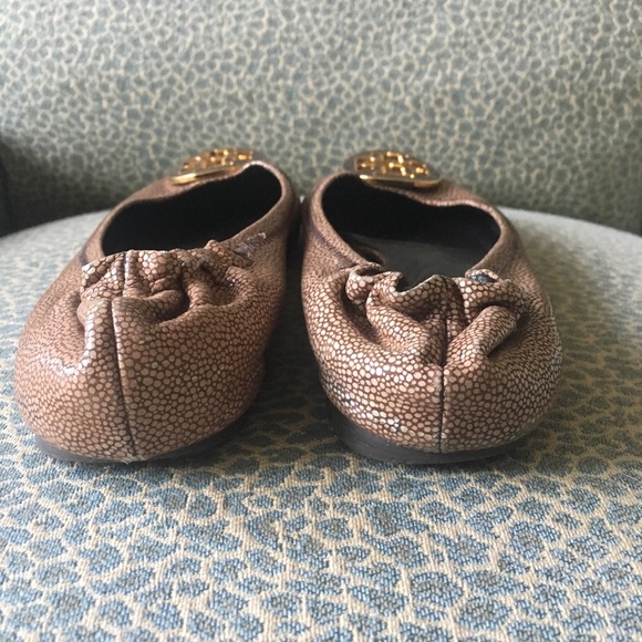 Rare Tory Burch Stingray Leather Reva Flats - Picture 7 of 8