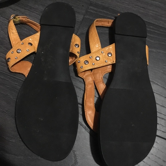 Yellow Orange Sandals - Picture 2 of 2