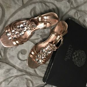 Vince Camuto jeweled wedges (rose gold) Vince Camuto jeweled wedges (rose gold)