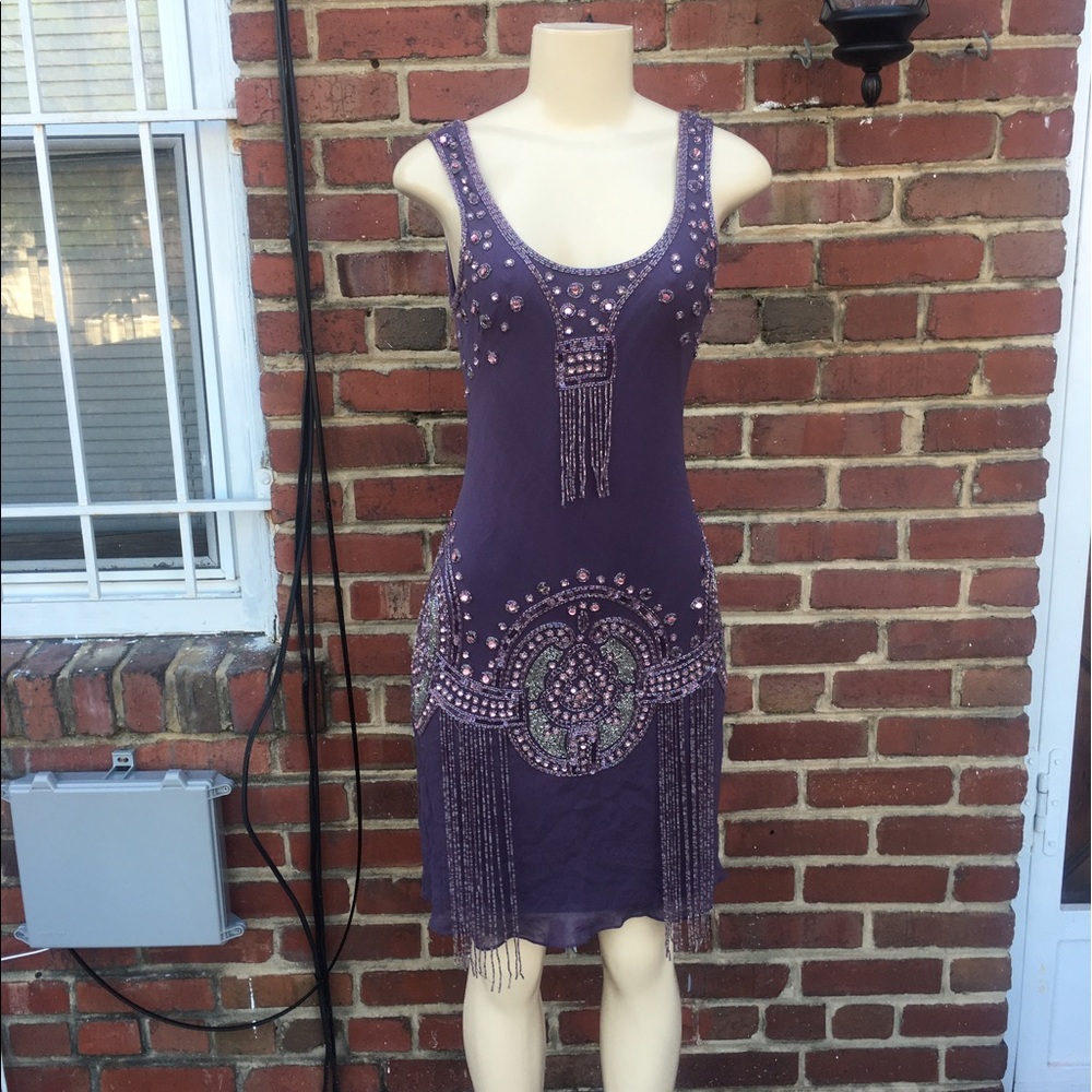 Gorgeous Purple beaded dress!
