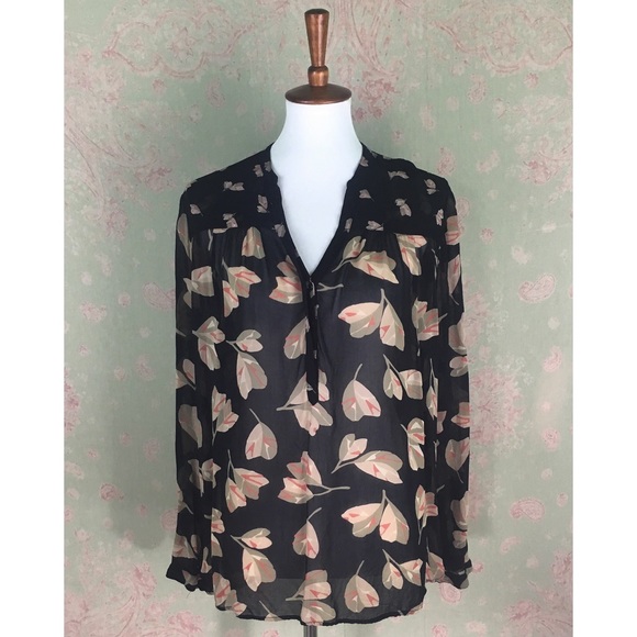 Lucky Brand Tops - Lucky Brand Autumn Leaf Print Top