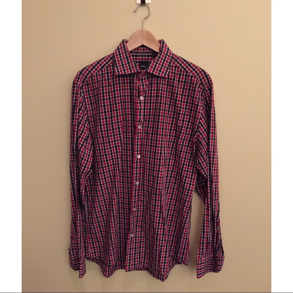 Saks Fifth Avenue Black button up