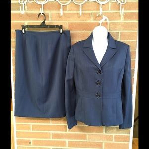 Le Suit blazer skirt two piece suit set