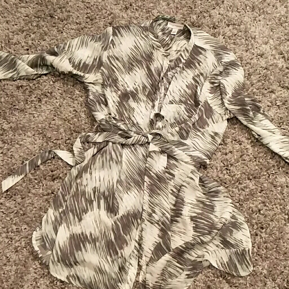 Maternity tie waist tunic