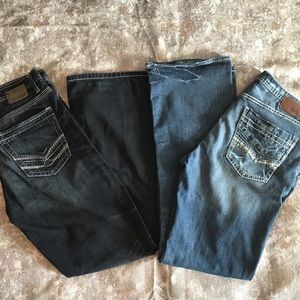 Men's BKE "Tyler" blue jeans bundle.