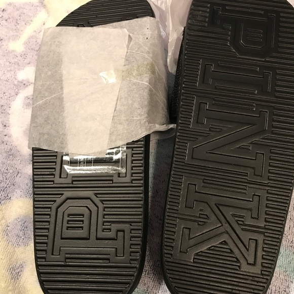 BNWT Pink Victoria's Secret Bling Slides - Picture 6 of 8