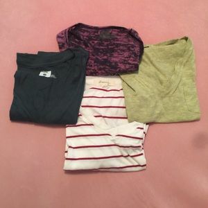 Lot of 4 V-neck tops