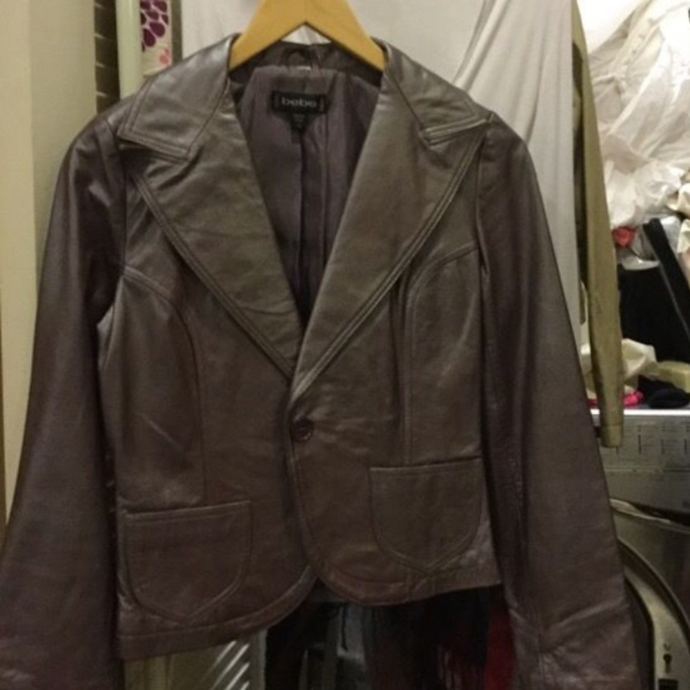 Bebe leather jacket blazer