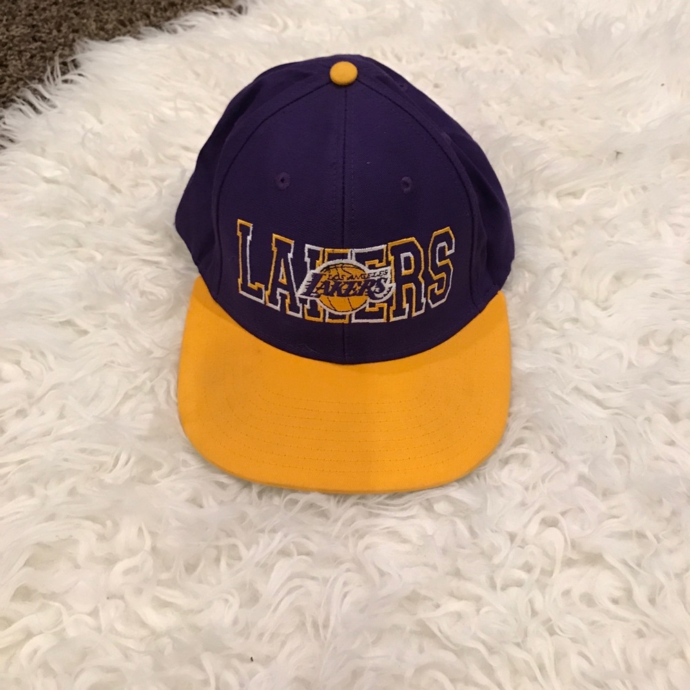 Lakers cap.