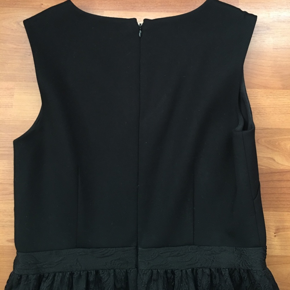 CYNTHIA STEFFE | Black Midi Evening Party Dress Sleeveless V Neck - Picture 5 of 8